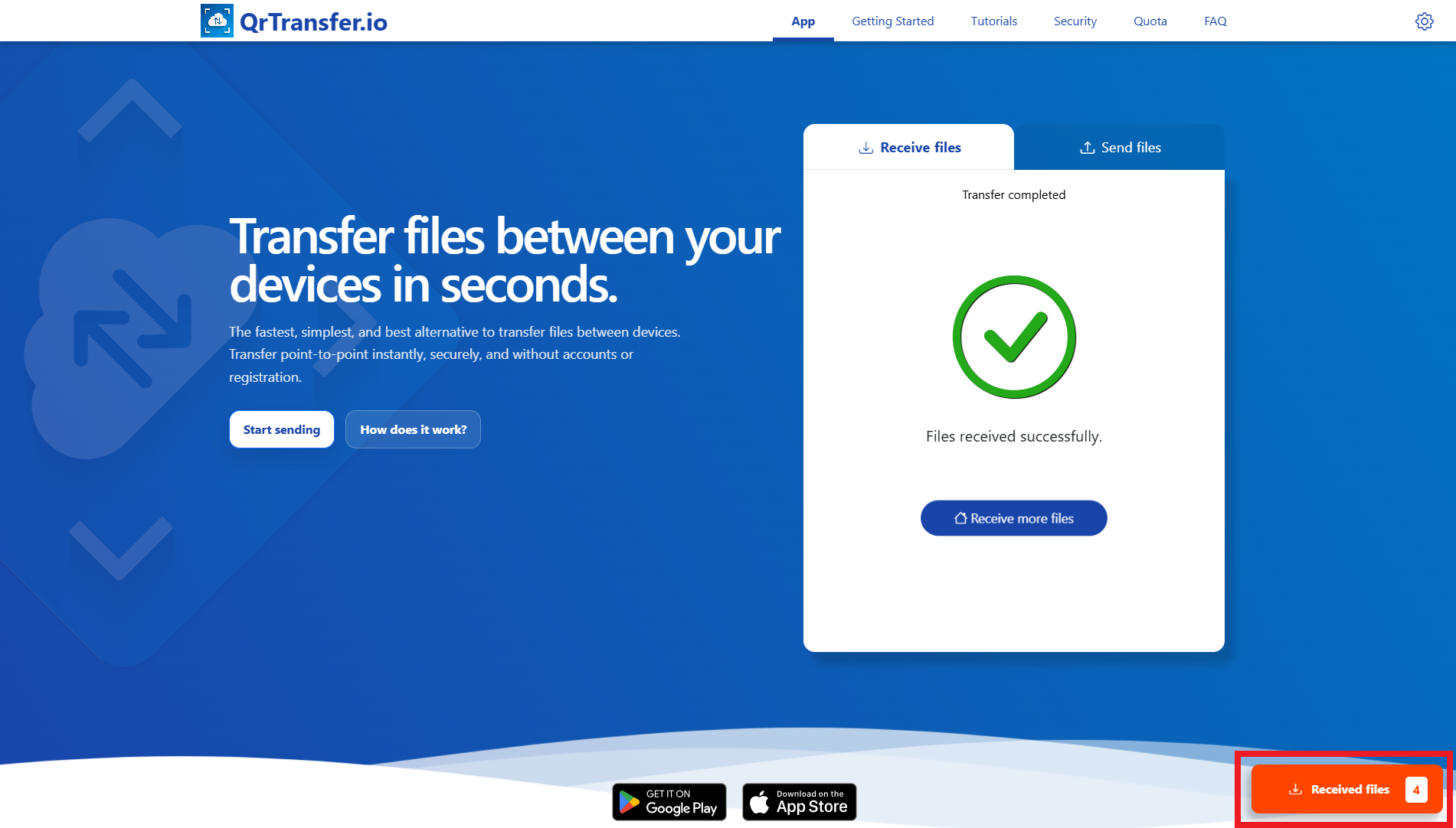 Revisa o descarga los archivos en Windows