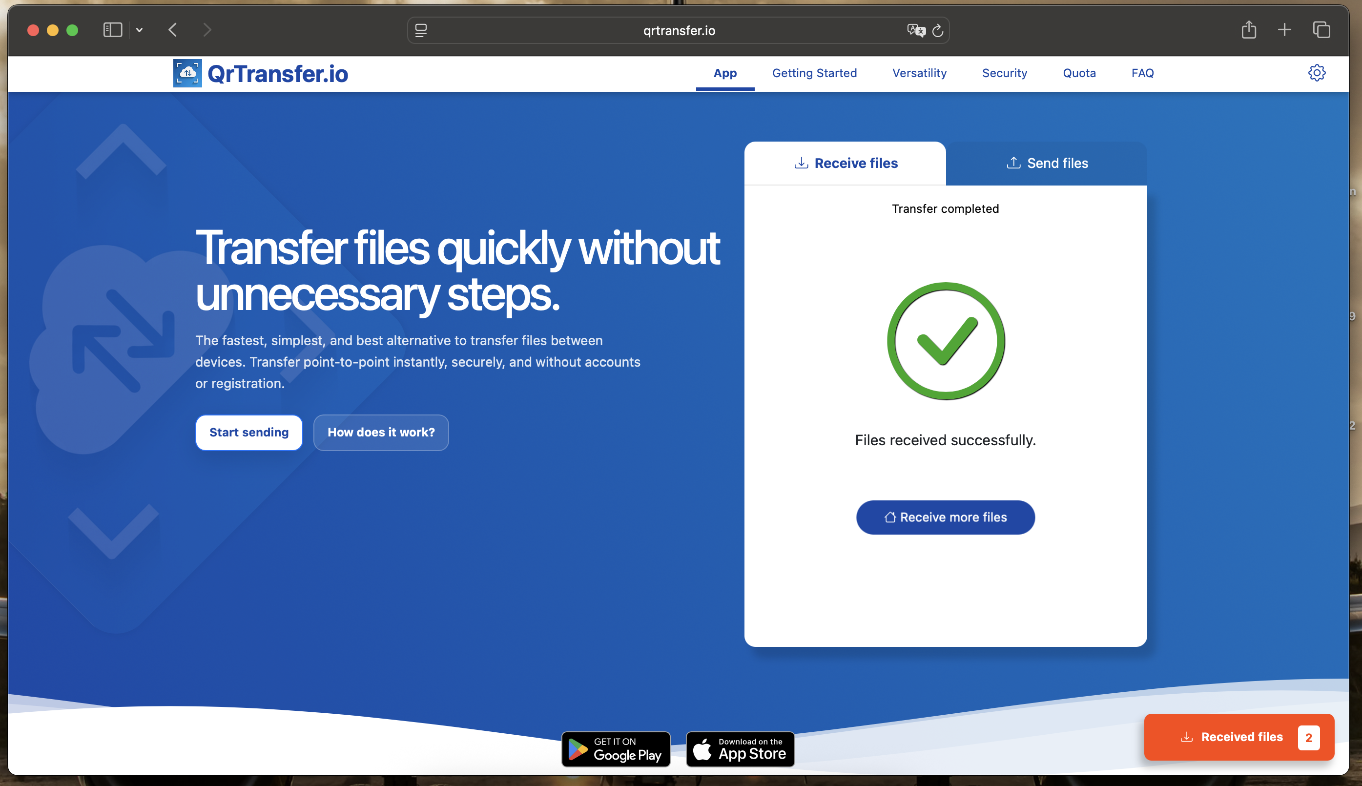 Revisa o descarga los archivos en el Mac