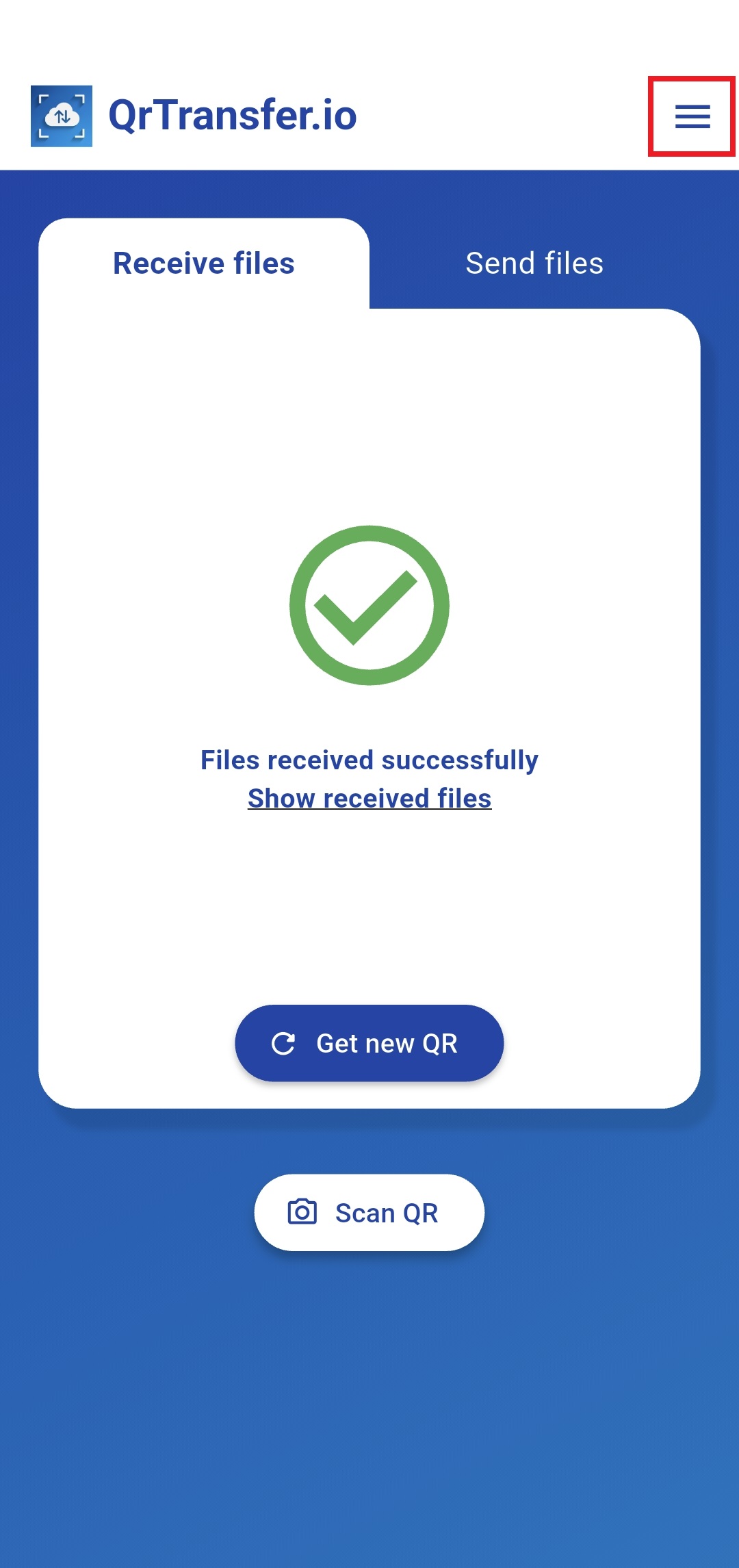 Revisa los archivos recibidos